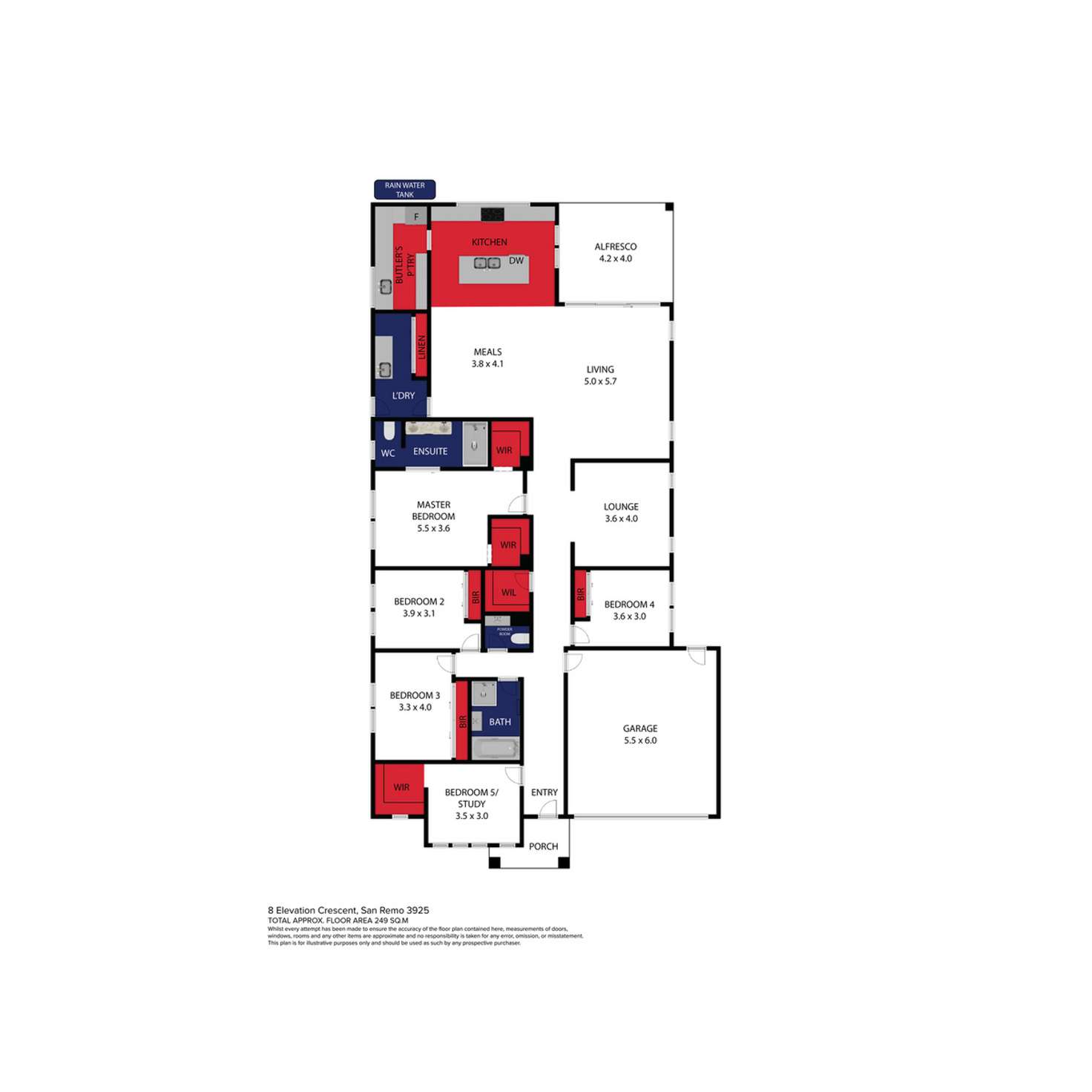 Floorplan of Homely house listing, 8b Elevation Crescent, San Remo VIC 3925