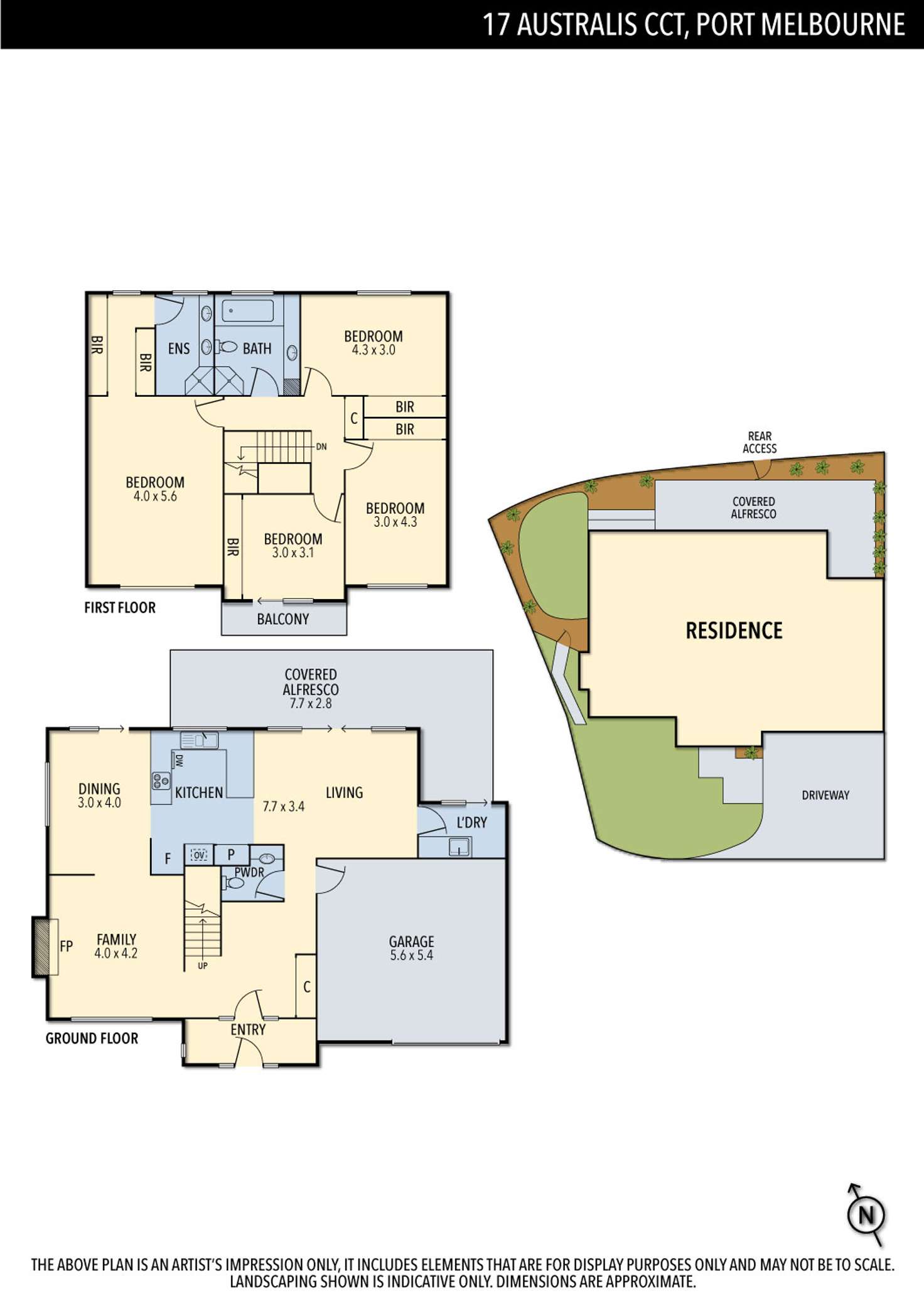 Floorplan of Homely house listing, 17 Australis Circuit, Port Melbourne VIC 3207