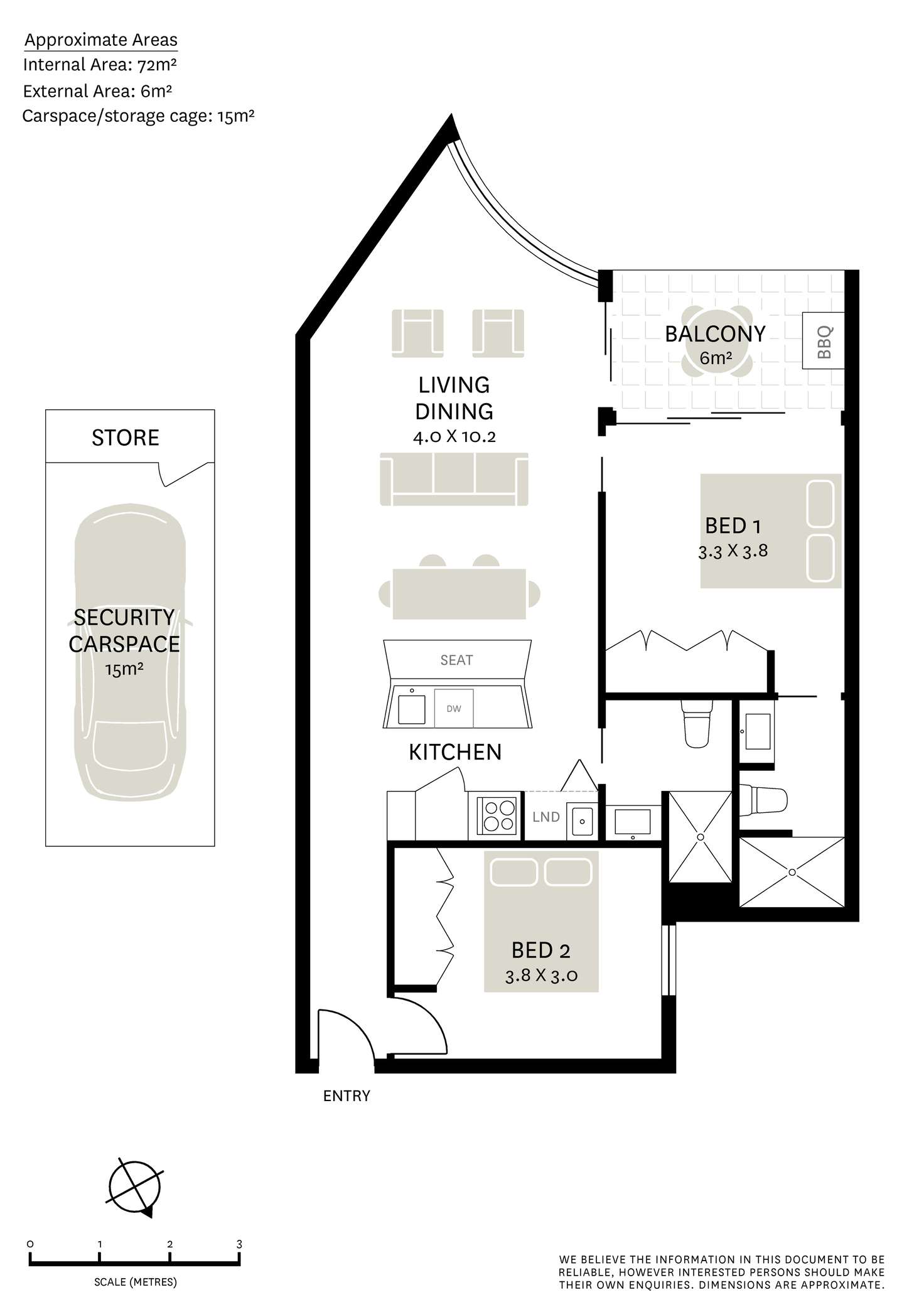 Floorplan of Homely apartment listing, 203/1 Meriton Street, Gladesville NSW 2111