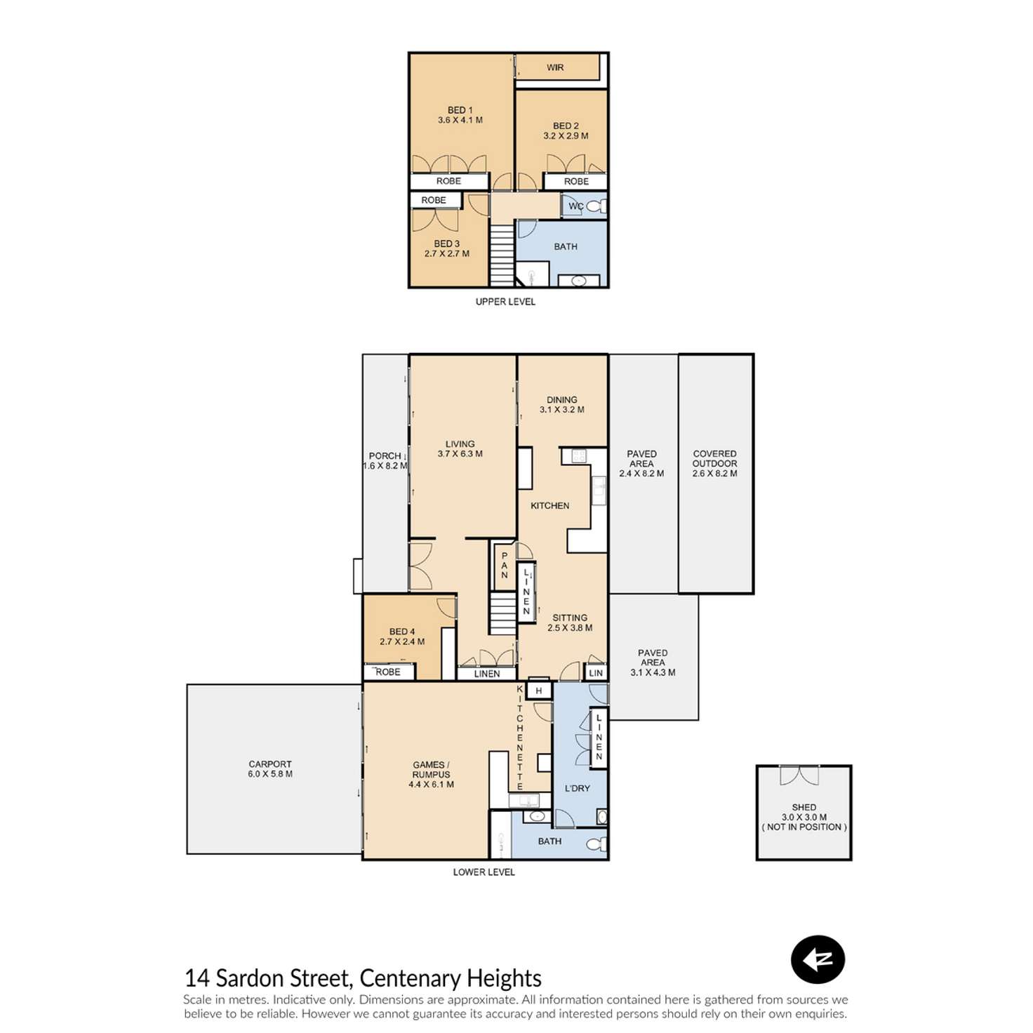 Floorplan of Homely house listing, 14 Sardon Street, Centenary Heights QLD 4350