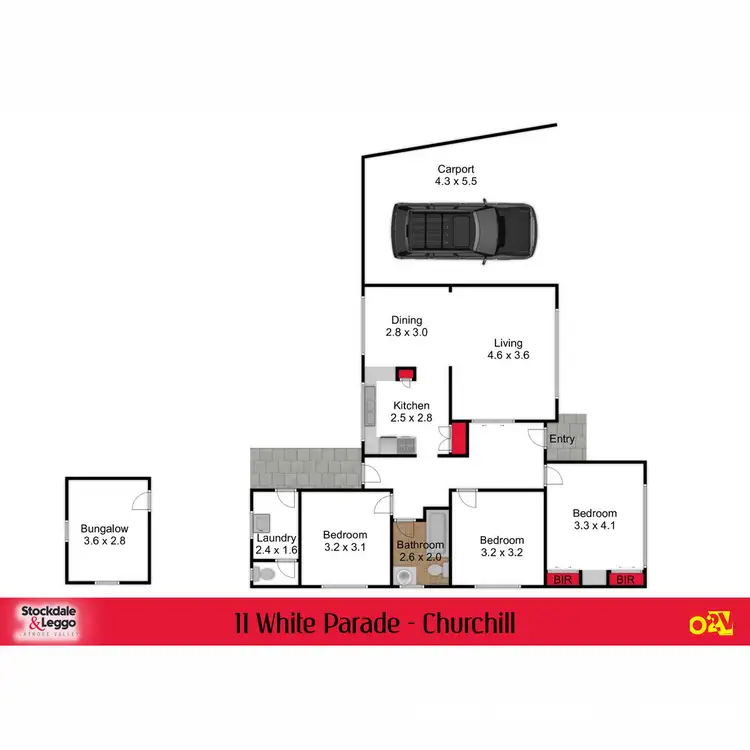 Floorplan of Homely house listing, 11 White Parade, Churchill VIC 3842