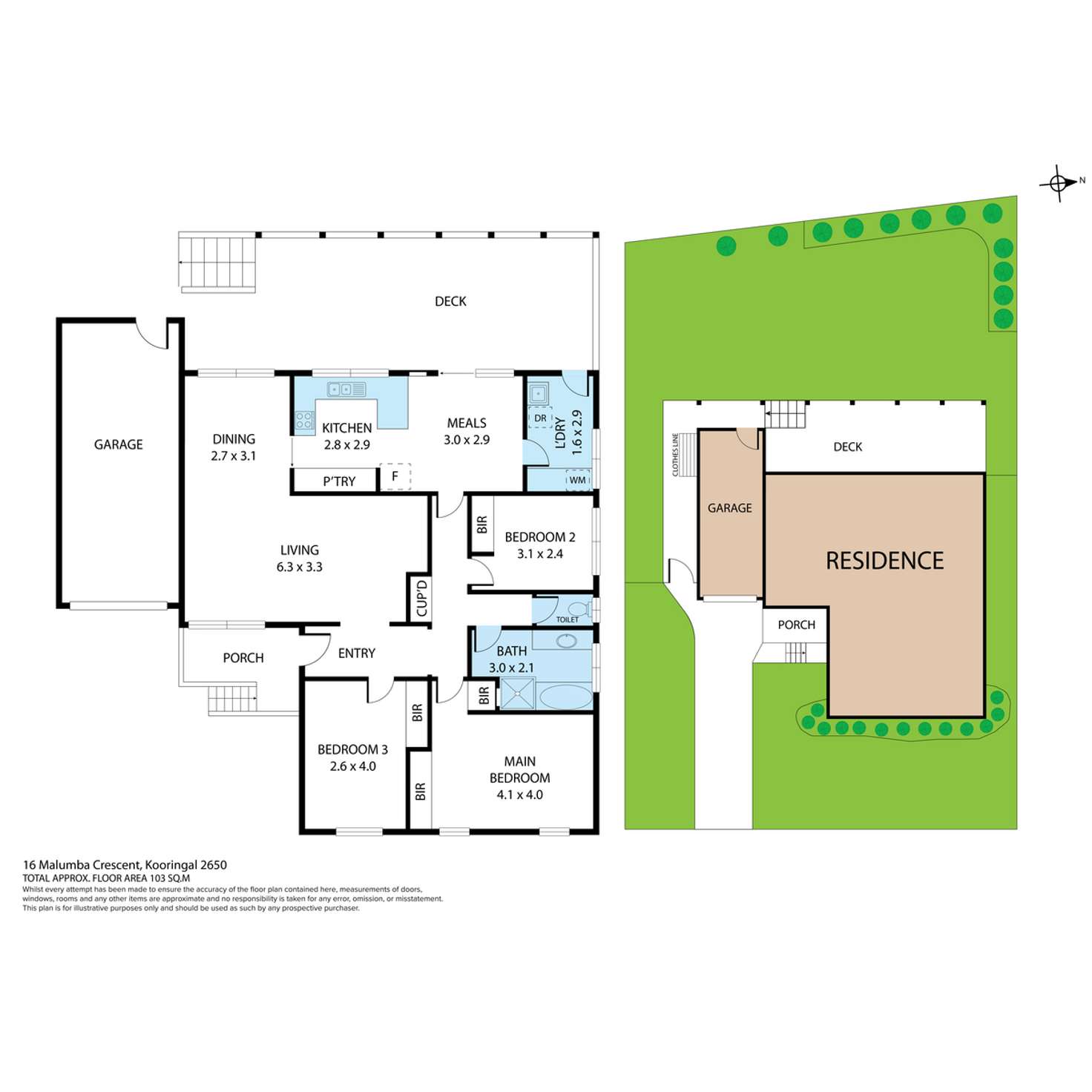 Floorplan of Homely house listing, 16 Malumba Crescent, Kooringal NSW 2650