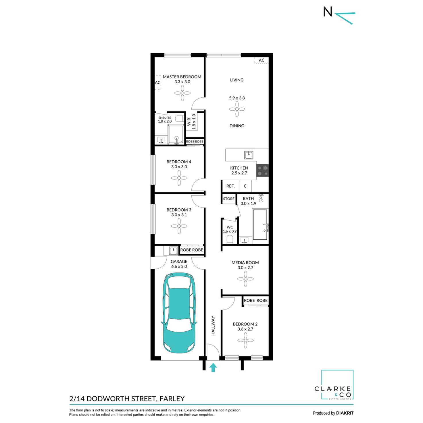 Floorplan of Homely house listing, 2/14 Dodworth Street, Farley NSW 2320