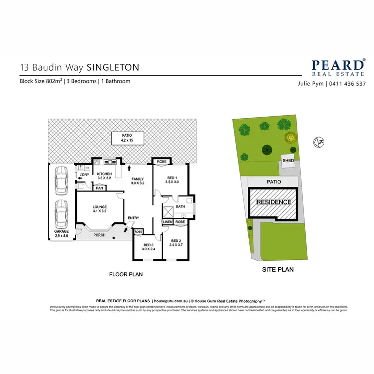 Floorplan of Homely house listing, 13 Baudin Way, Singleton WA 6175