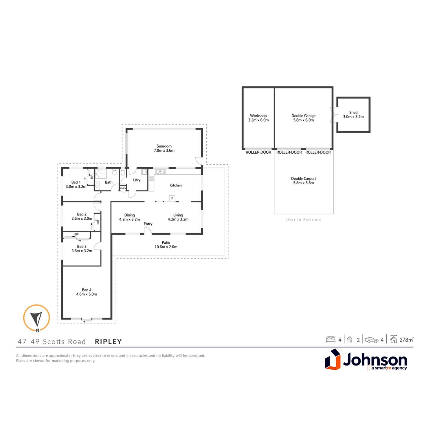 Floorplan of Homely house listing, 47-49 Scotts Road, Ripley QLD 4306
