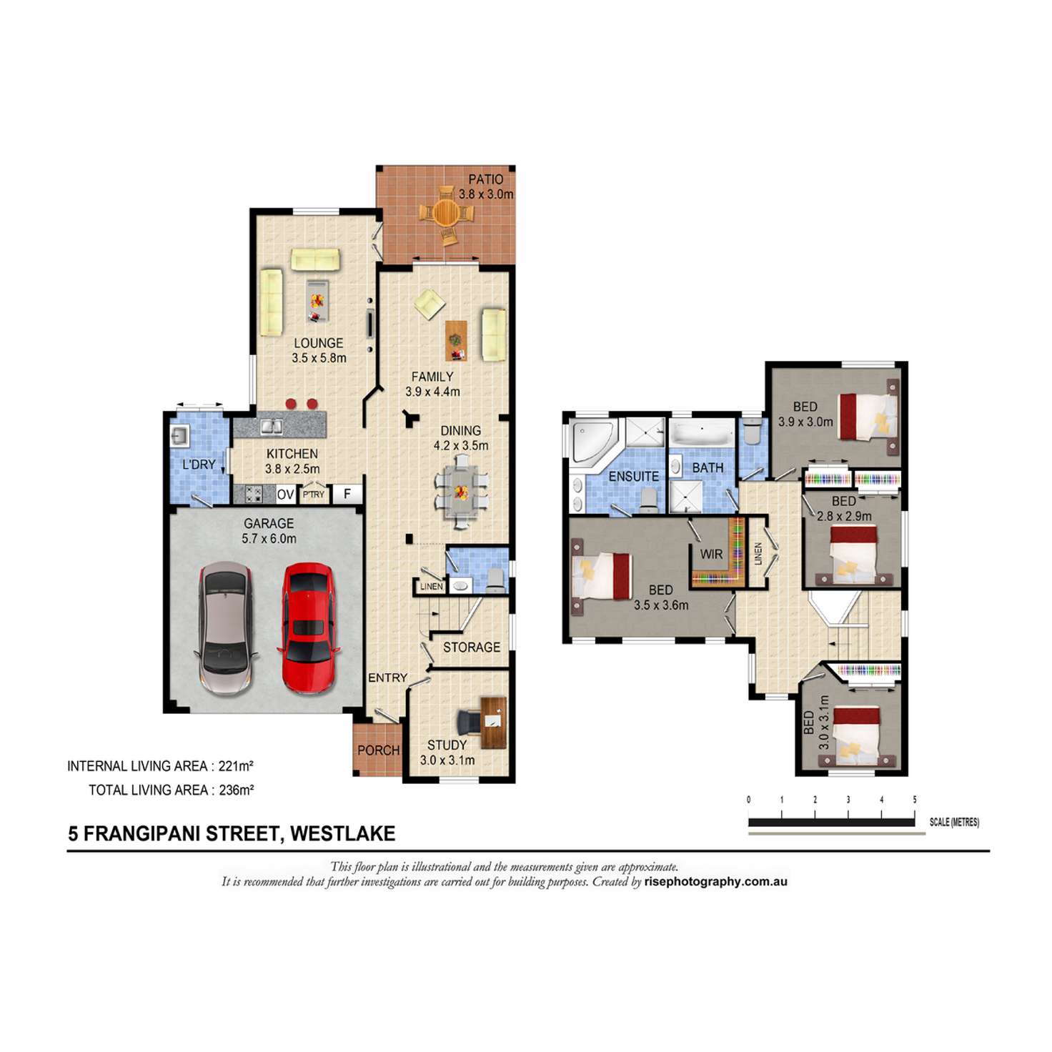 Floorplan of Homely house listing, 5 Frangipani Street, Westlake QLD 4074