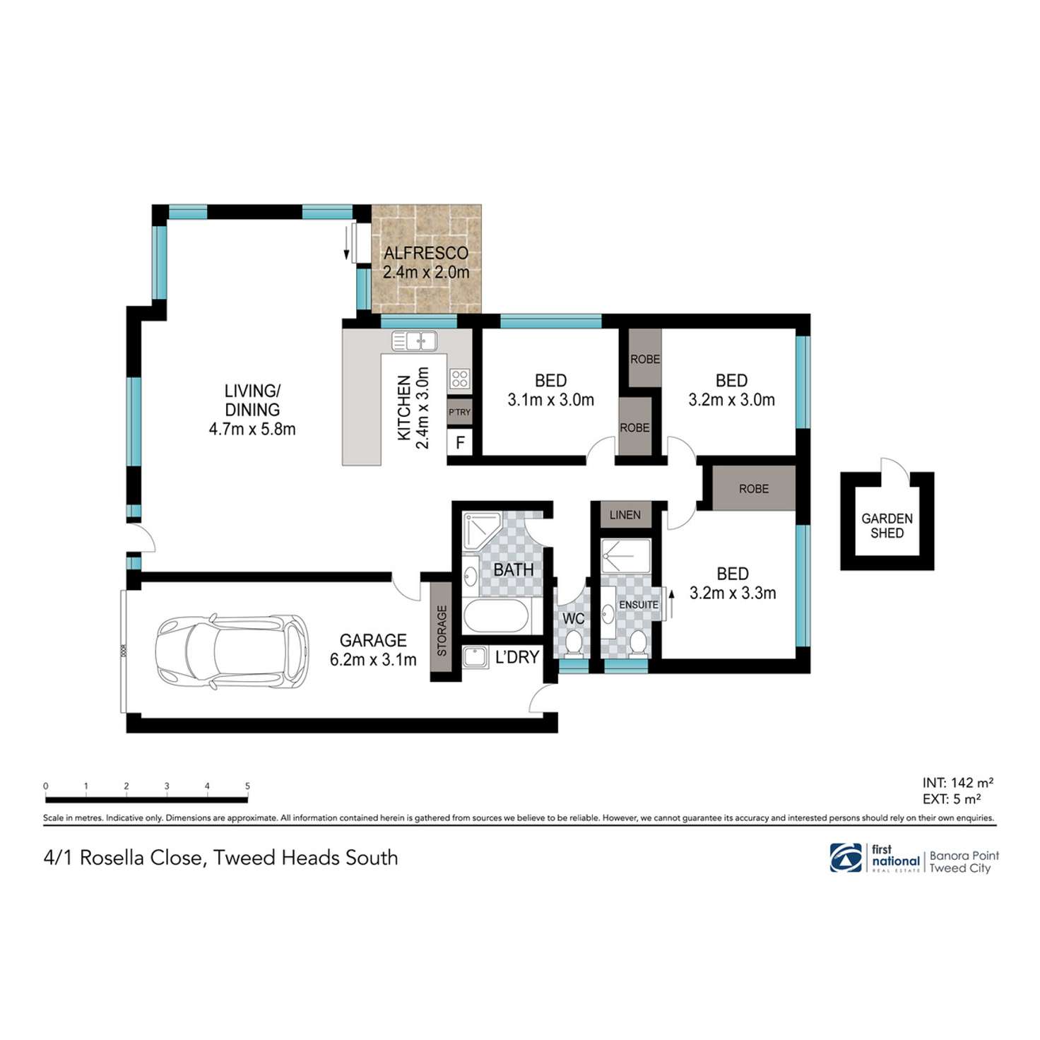 Floorplan of Homely house listing, 4/1 Rosella Close, Tweed Heads South NSW 2486