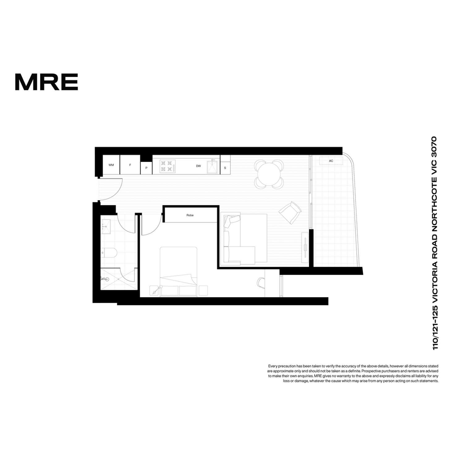 Floorplan of Homely apartment listing, 110/121-125 Victoria Road, Northcote VIC 3070