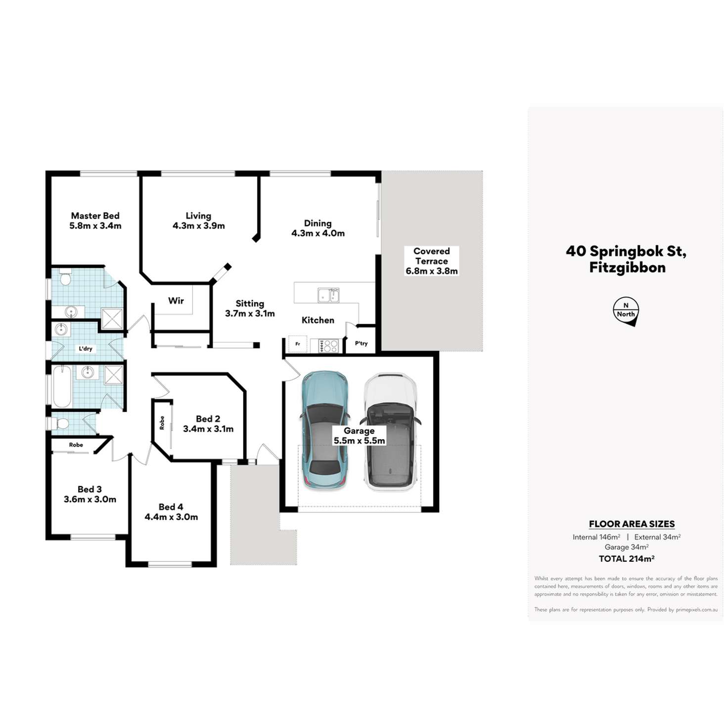 Floorplan of Homely house listing, 40 Springbok Street, Fitzgibbon QLD 4018