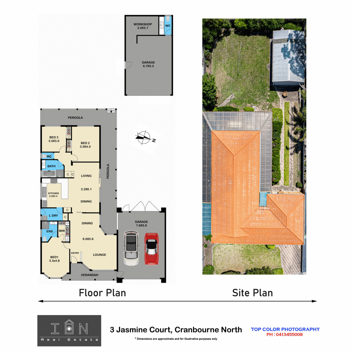 Floorplan of Homely house listing, 3 Jasmine Court, Cranbourne North VIC 3977