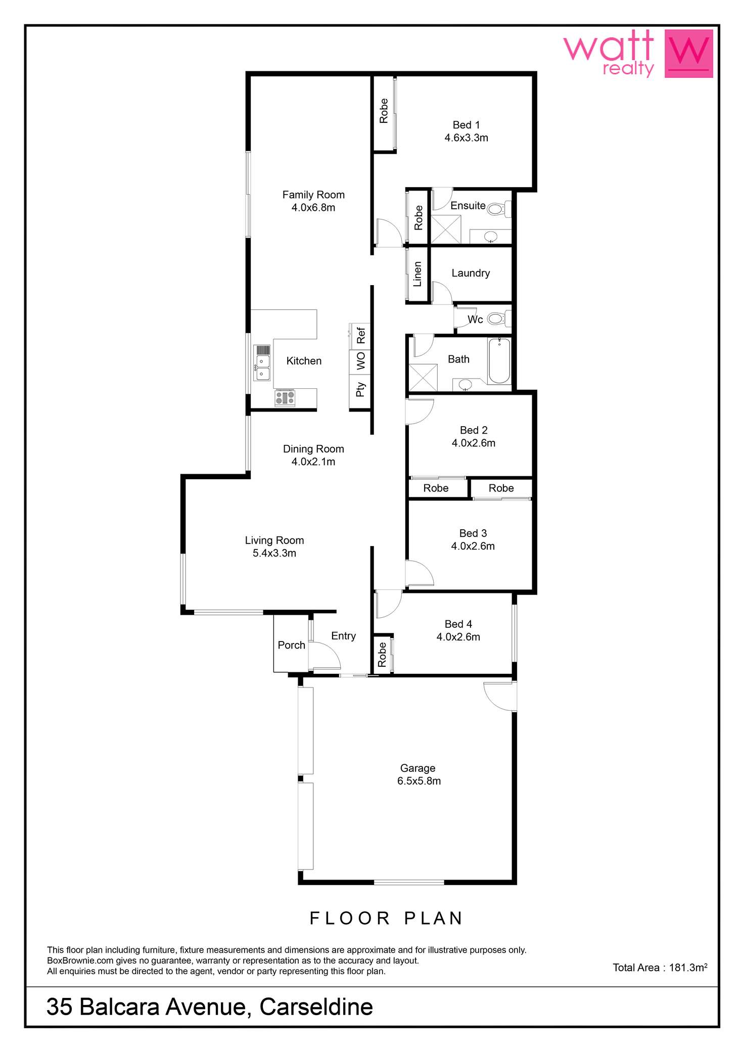 Floorplan of Homely house listing, 35 Balcara Avenue, Carseldine QLD 4034