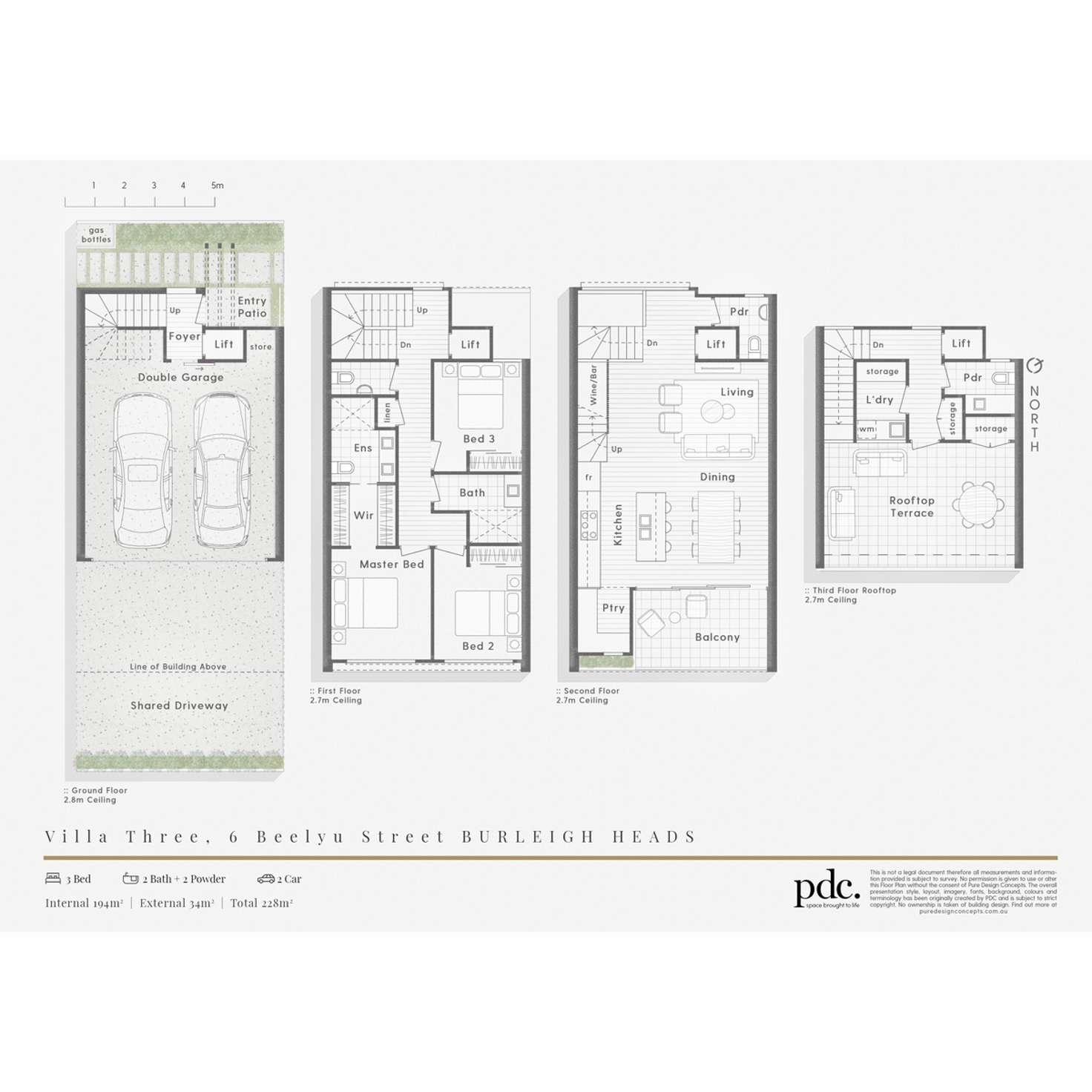 Floorplan of Homely townhouse listing, Unit 3/6 Beelyu Street, Burleigh Heads QLD 4220