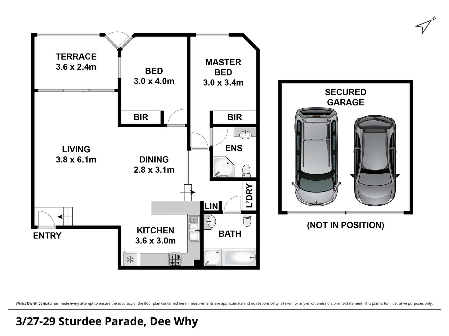 Floorplan of Homely apartment listing, 3/27-29 Sturdee Parade, Dee Why NSW 2099