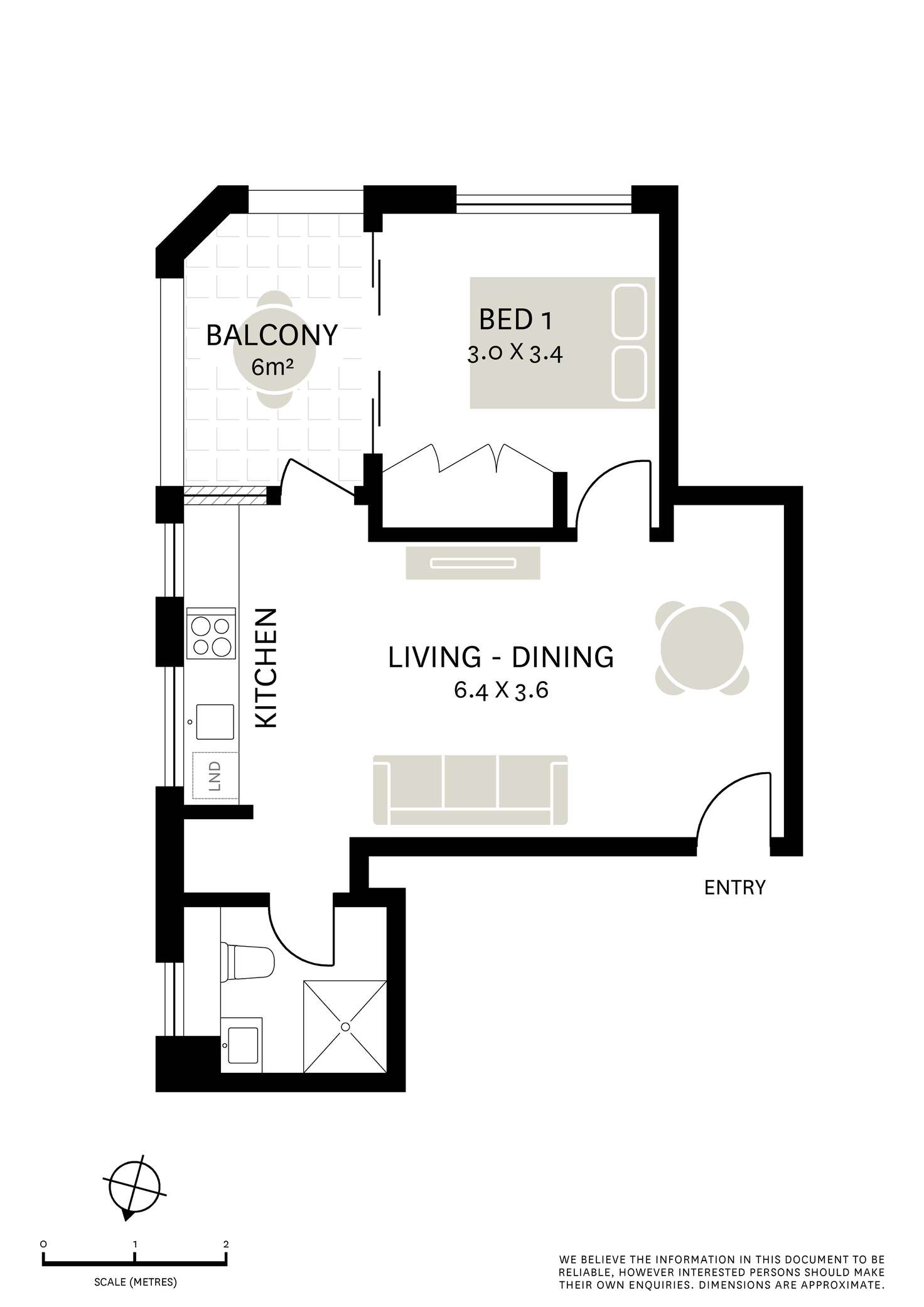 Floorplan of Homely apartment listing, 3/85 Boundary Street, Darlinghurst NSW 2010