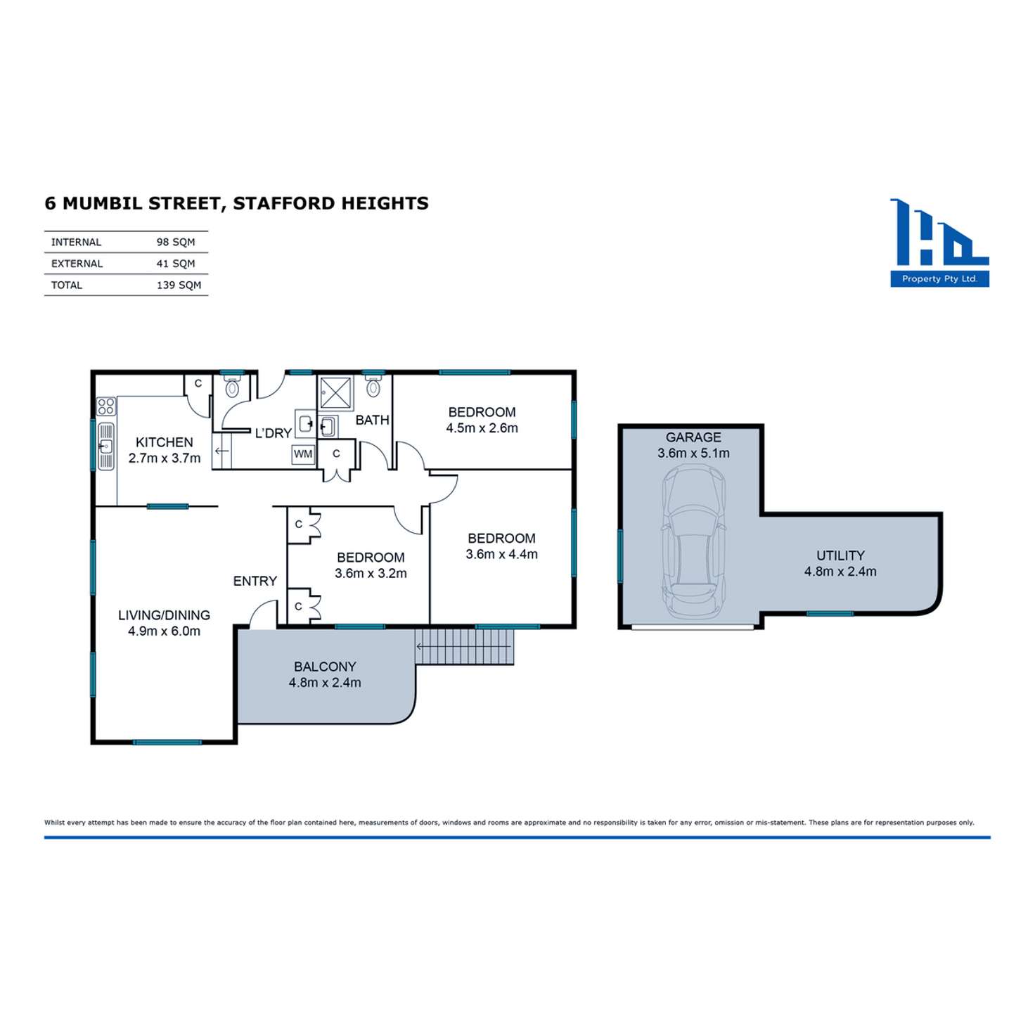 Floorplan of Homely house listing, 6 Mumbil Street, Stafford Heights QLD 4053