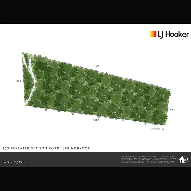 Floorplan of Homely land listing, 263 Repeater Station Road, Springbrook QLD 4213