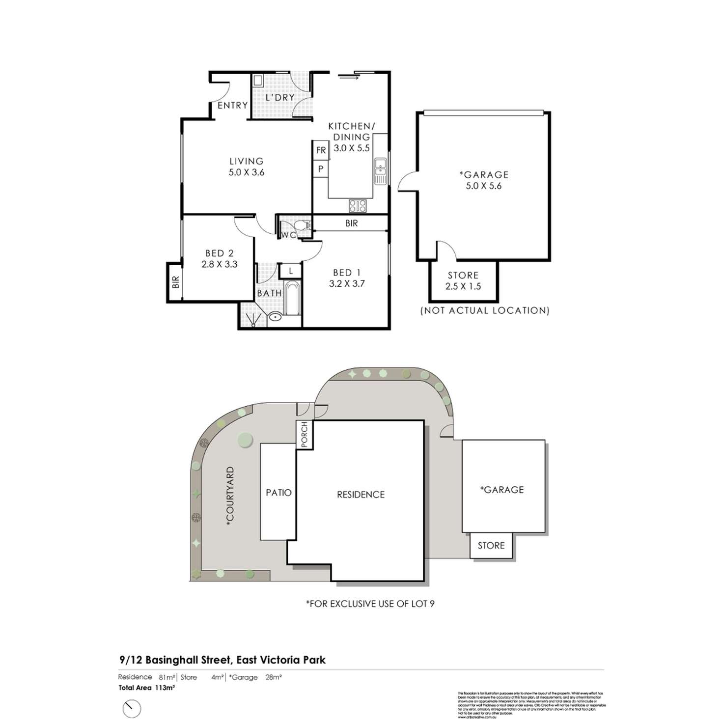 Floorplan of Homely villa listing, 9/12 Basinghall Street, East Victoria Park WA 6101