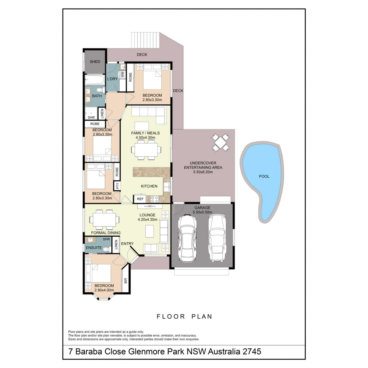 Floorplan of Homely house listing, 7 Baraba Close, Glenmore Park NSW 2745