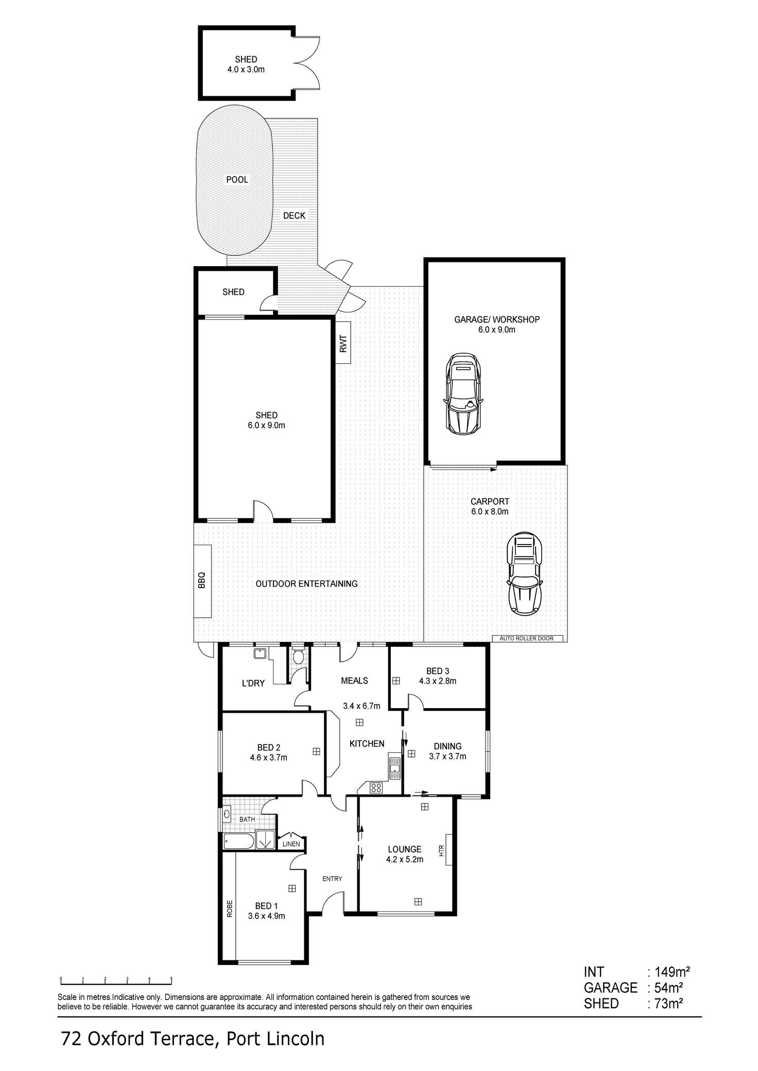 Floorplan of Homely house listing, 72 Oxford Terrace, Port Lincoln SA 5606