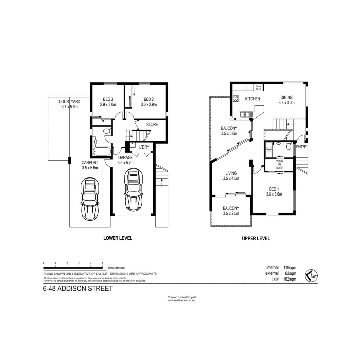 Floorplan of Homely townhouse listing, 6/48 Addison Street, Red Hill QLD 4059
