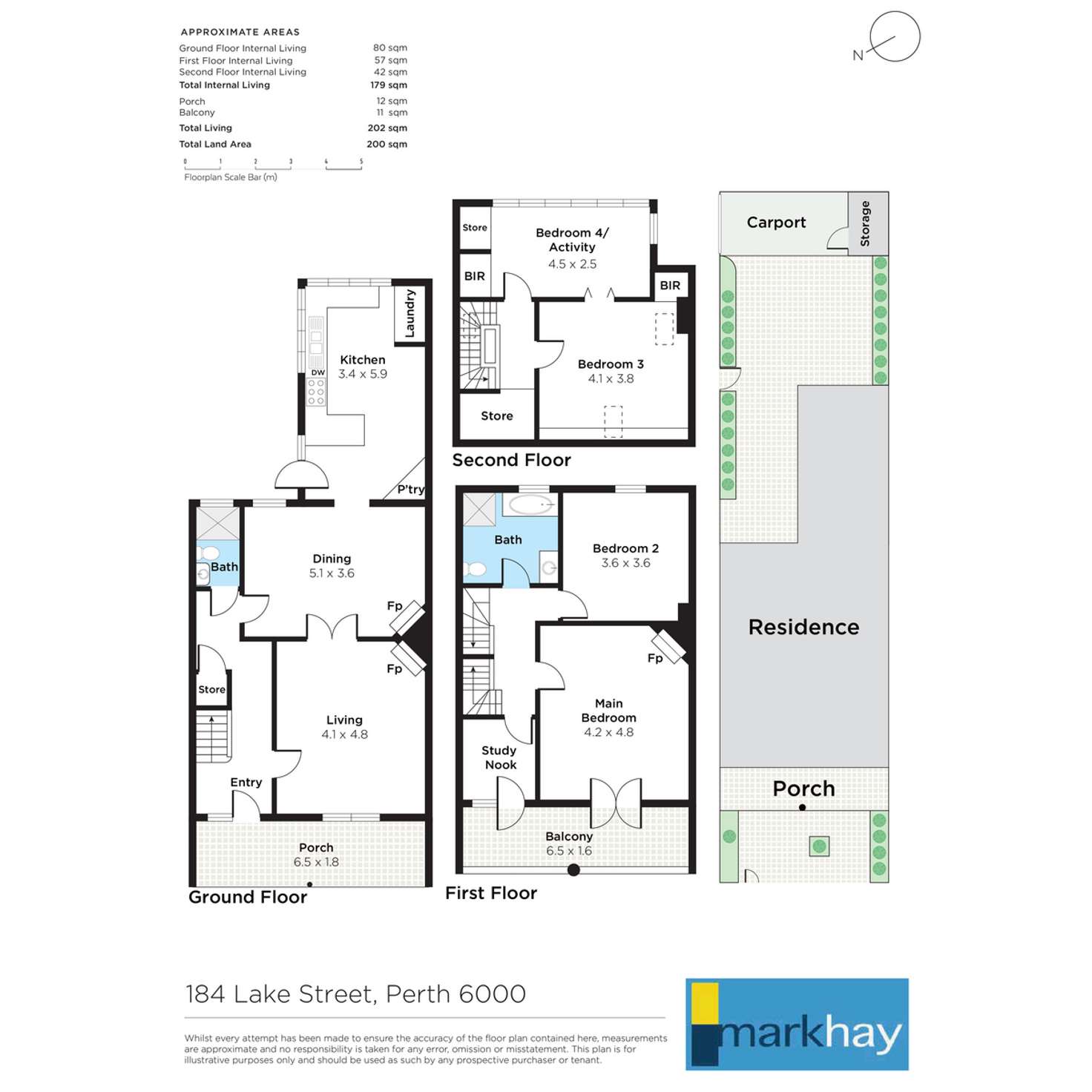 Floorplan of Homely house listing, 184 Lake Street, Perth WA 6000