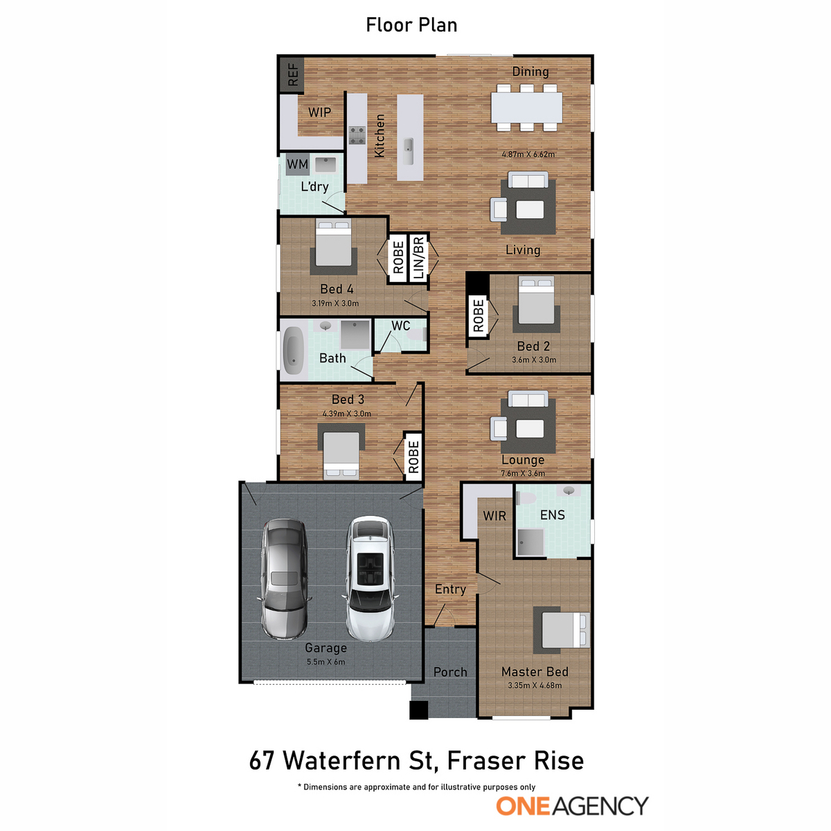 Floorplan of Homely house listing, 67 Waterfern Street, Fraser Rise VIC 3336