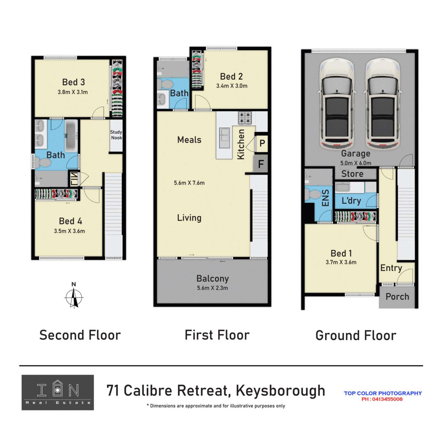 Floorplan of Homely townhouse listing, 71 Calibre Retreat, Keysborough VIC 3173