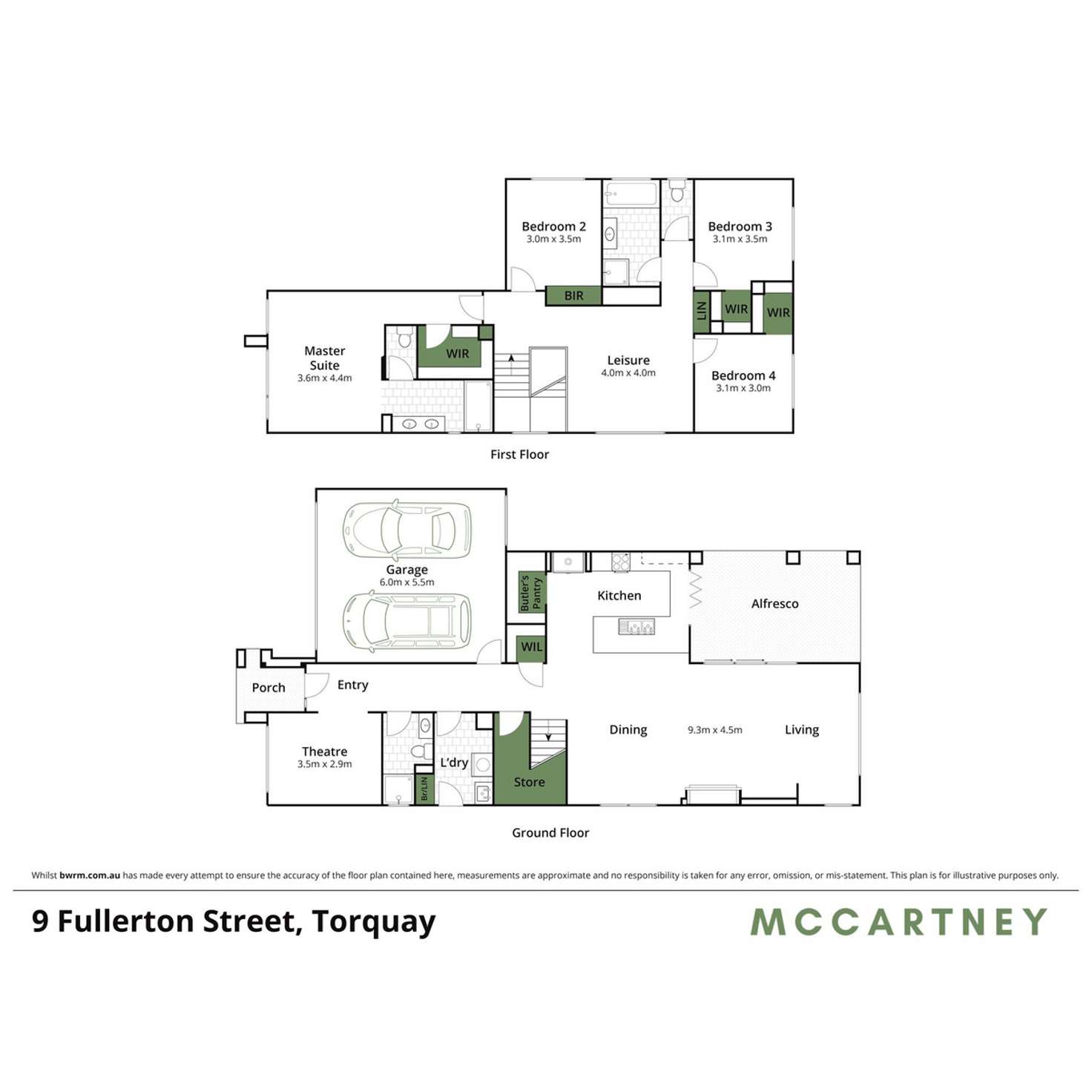 Floorplan of Homely house listing, 9 Fullerton Street, Torquay VIC 3228