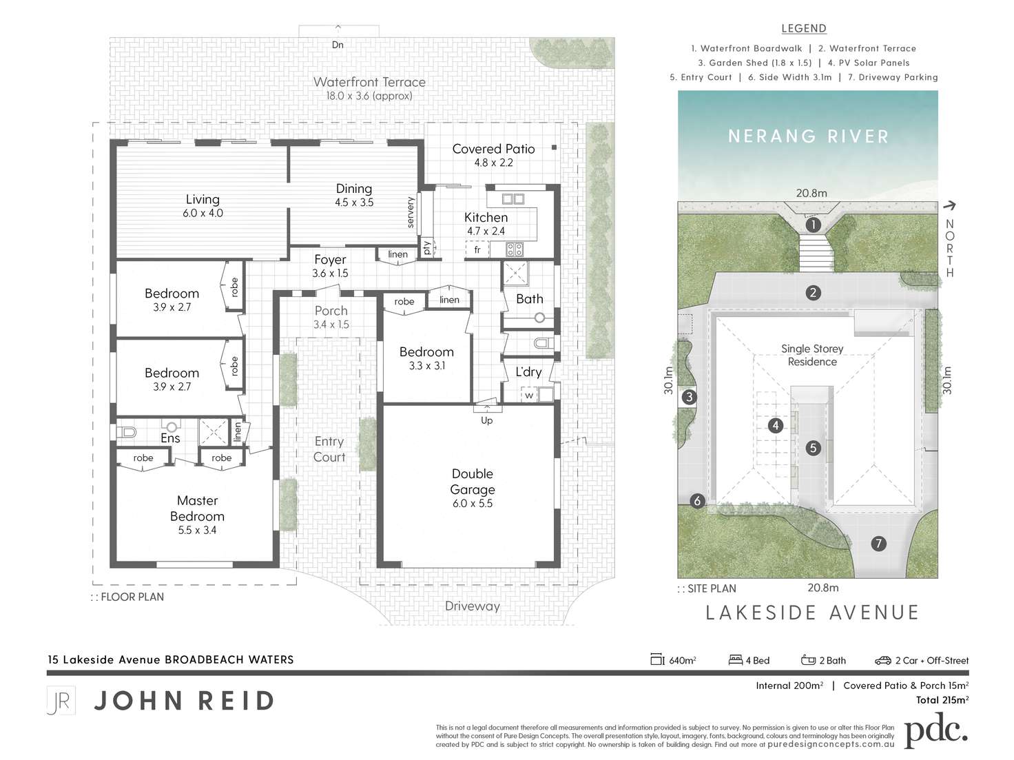 Floorplan of Homely house listing, 15 Lakeside Avenue, Broadbeach Waters QLD 4218