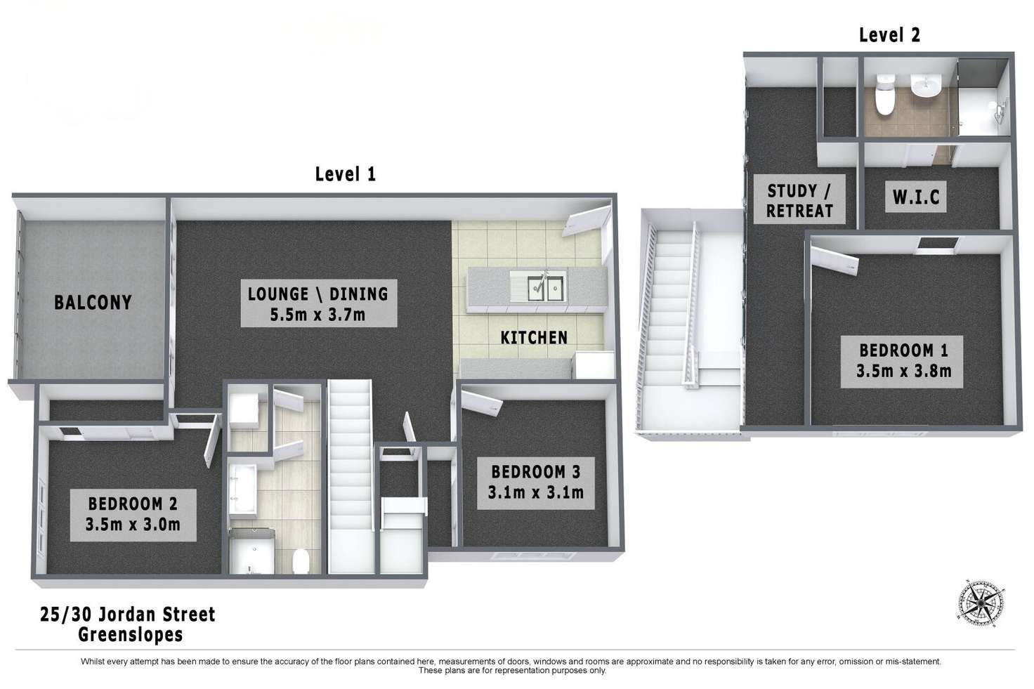 Floorplan of Homely apartment listing, 25/30 Jordan Street, Greenslopes QLD 4120