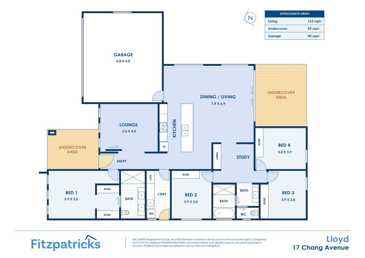 Floorplan of Homely house listing, 17 Chang Avenue, Lloyd NSW 2650