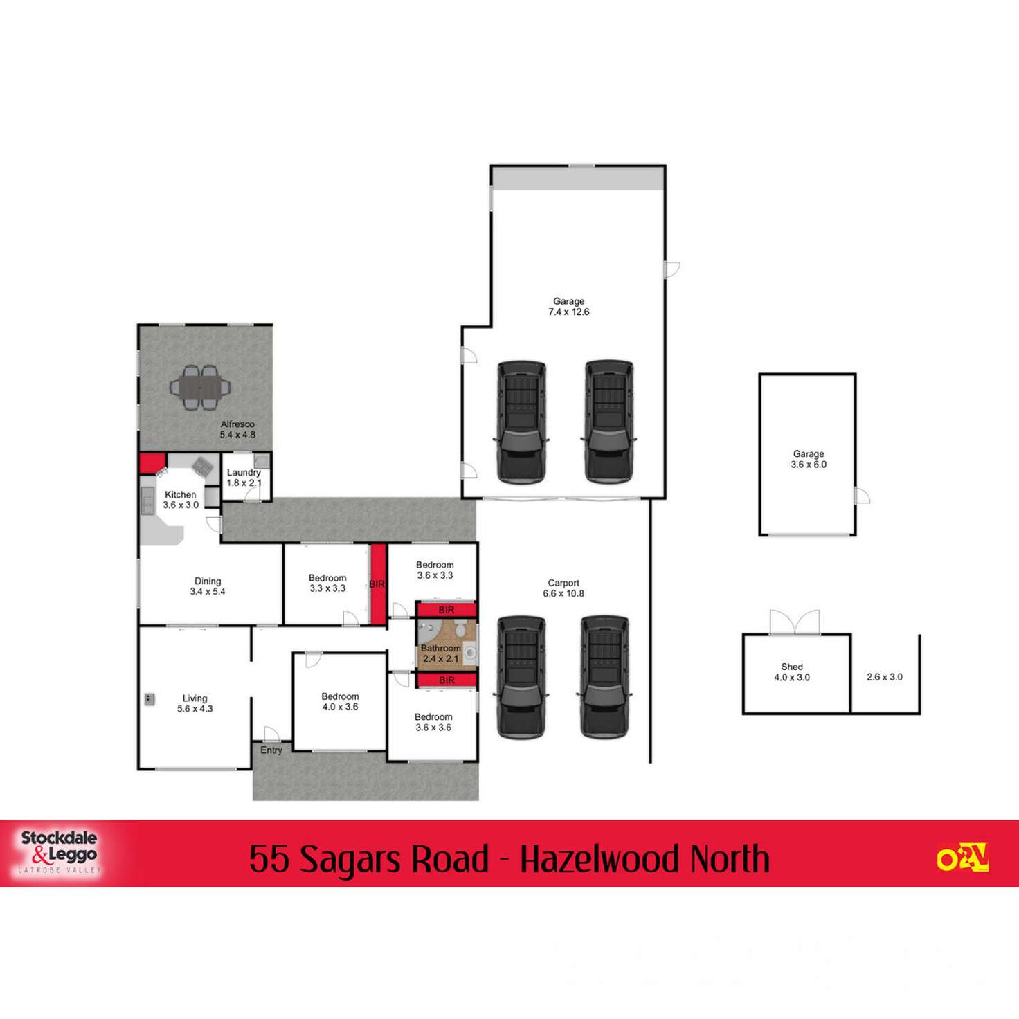 Floorplan of Homely acreageSemiRural listing, 55 Sagars Road, Hazelwood North VIC 3840