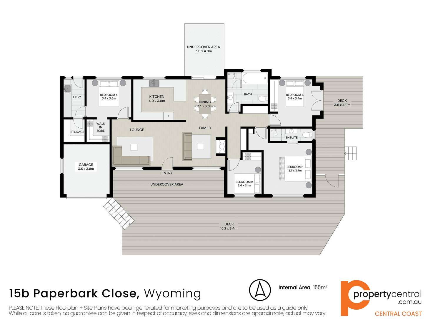 Floorplan of Homely house listing, 15B Paperbark Close, Wyoming NSW 2250