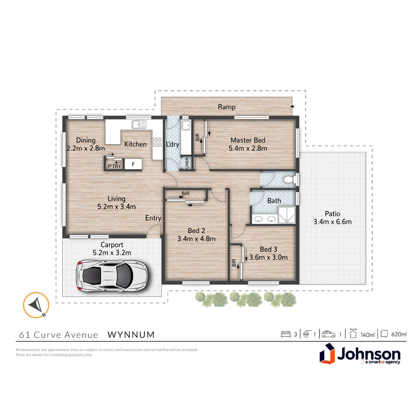 Floorplan of Homely house listing, 61 Curve Avenue, Wynnum QLD 4178
