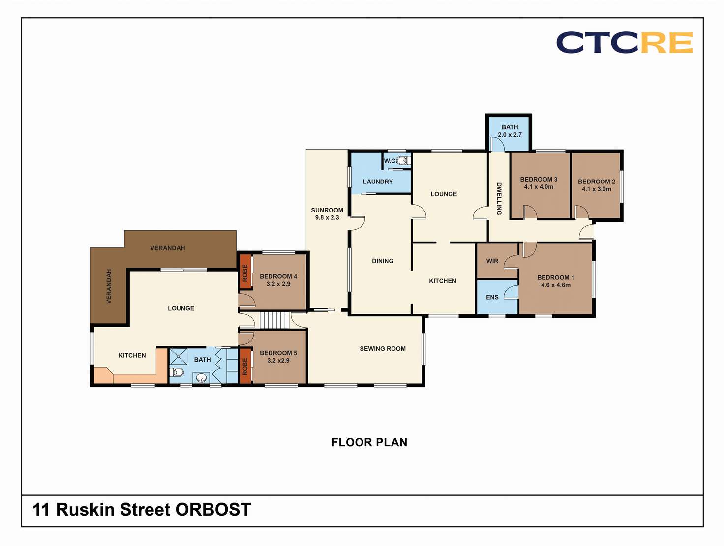 Floorplan of Homely house listing, 11 Ruskin Street, Orbost VIC 3888