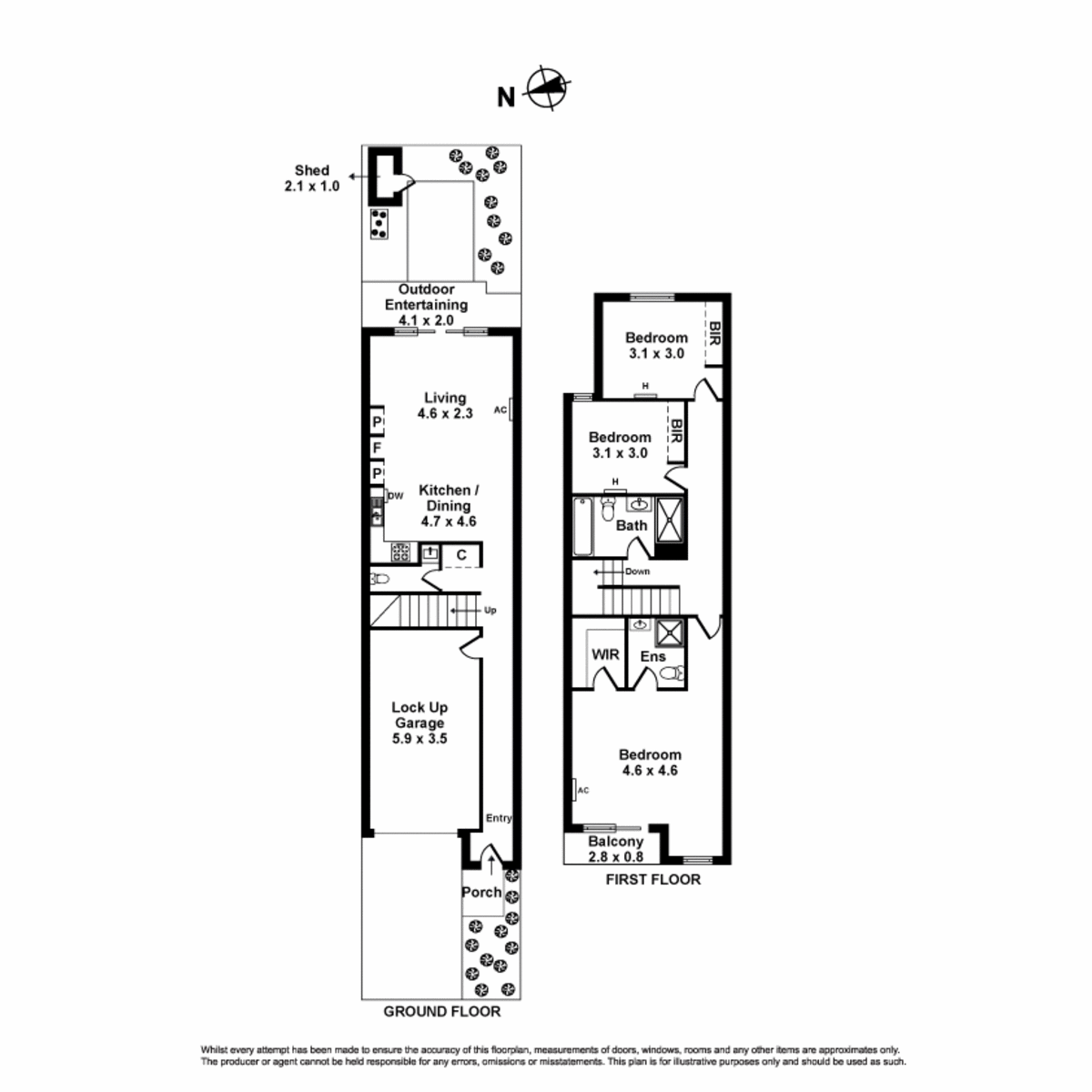 Floorplan of Homely townhouse listing, 18 Sarette Retreat, Truganina VIC 3029
