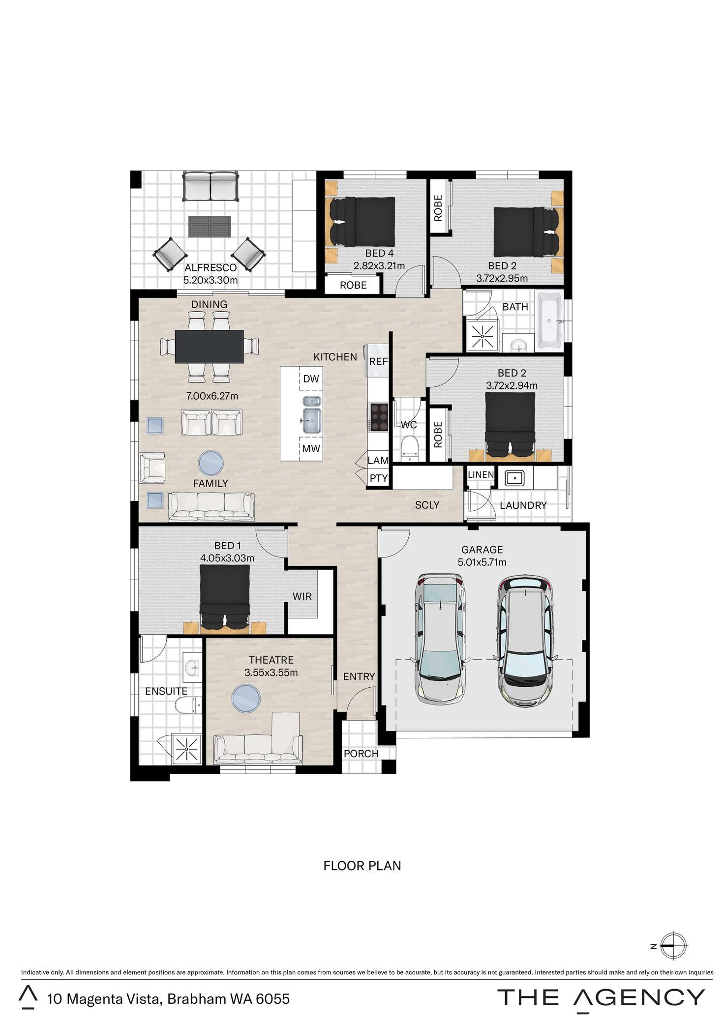 Floorplan of Homely house listing, 10 Magenta Vista, Brabham WA 6055