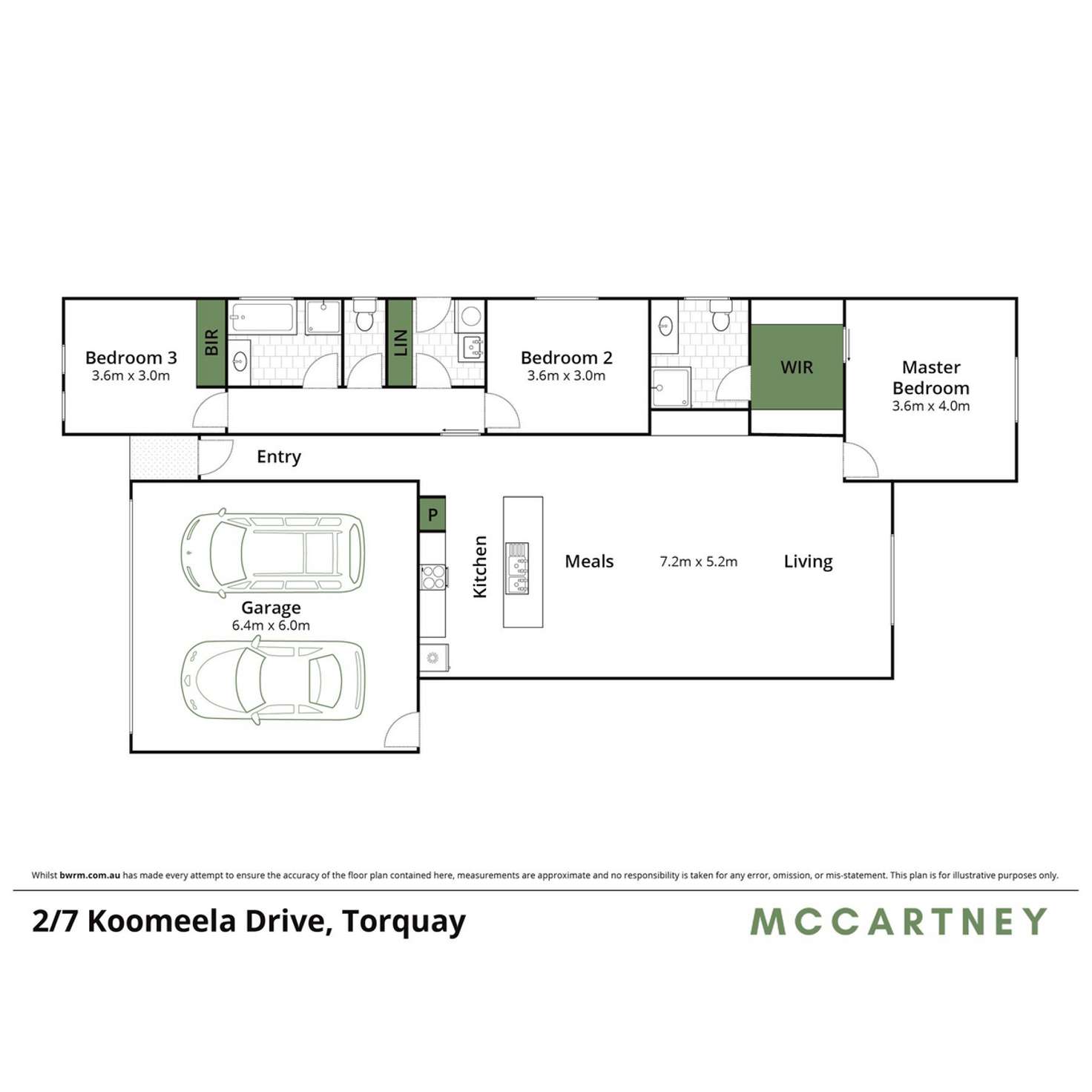 Floorplan of Homely unit listing, 2/7 Koomeela Drive, Torquay VIC 3228