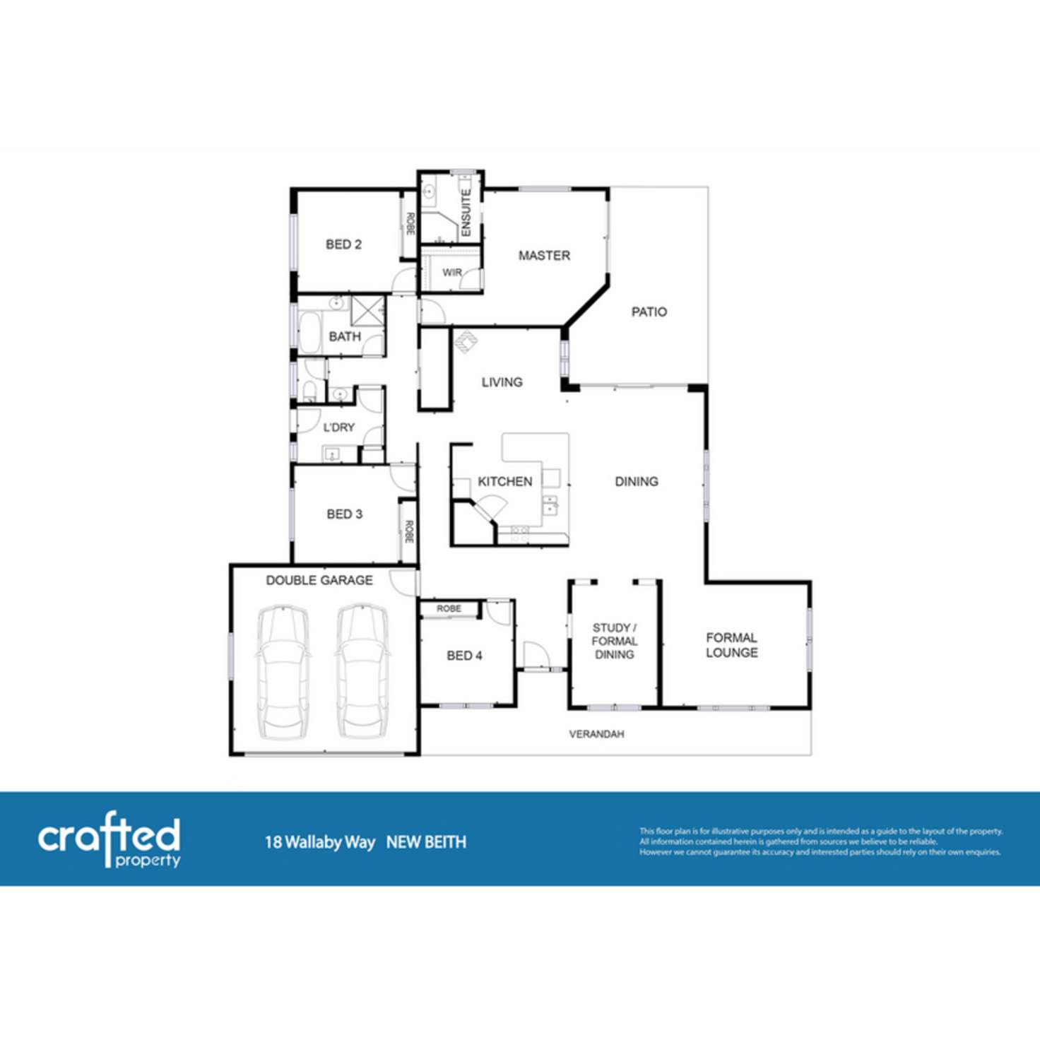 Floorplan of Homely acreageSemiRural listing, 18 Wallaby Way, New Beith QLD 4124