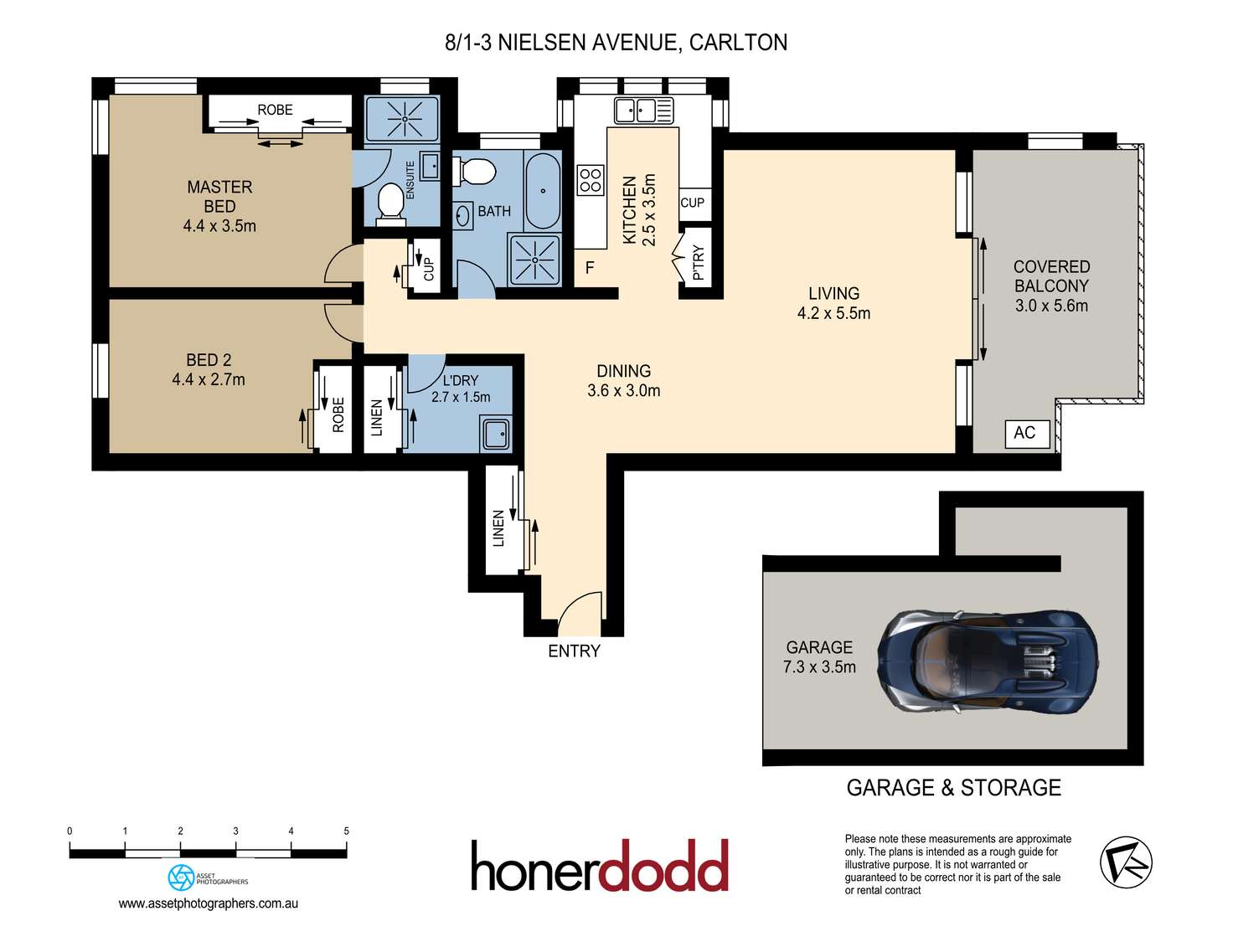 Floorplan of Homely apartment listing, 8/1-3 Nielsen Avenue, Carlton NSW 2218