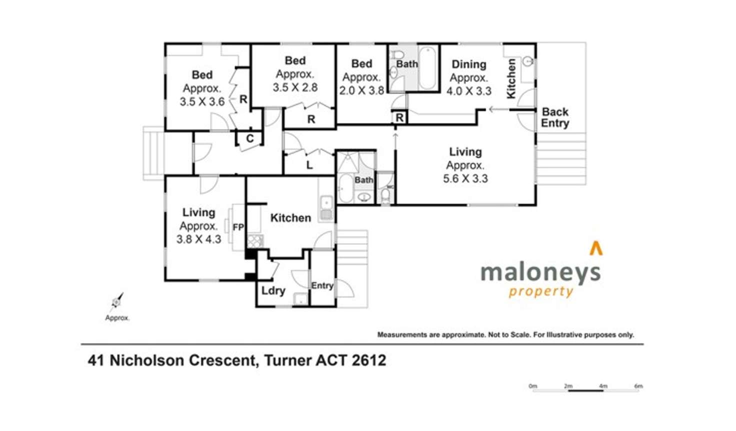 Floorplan of Homely house listing, 41 Nicholson Crescent, Turner ACT 2612