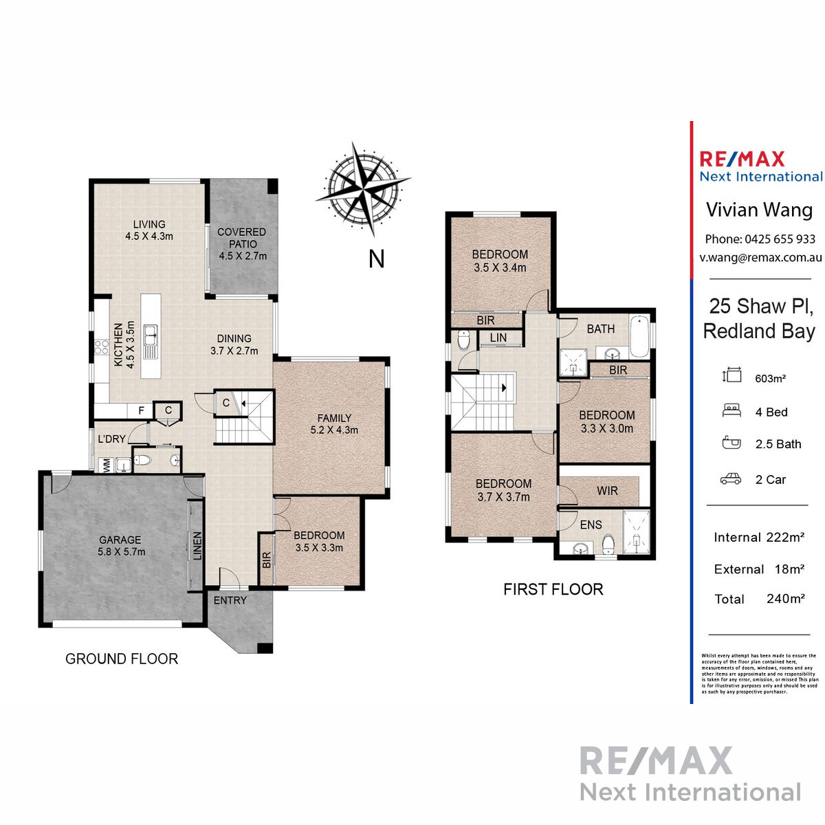 Floorplan of Homely house listing, 25 Shaw Place, Redland Bay QLD 4165