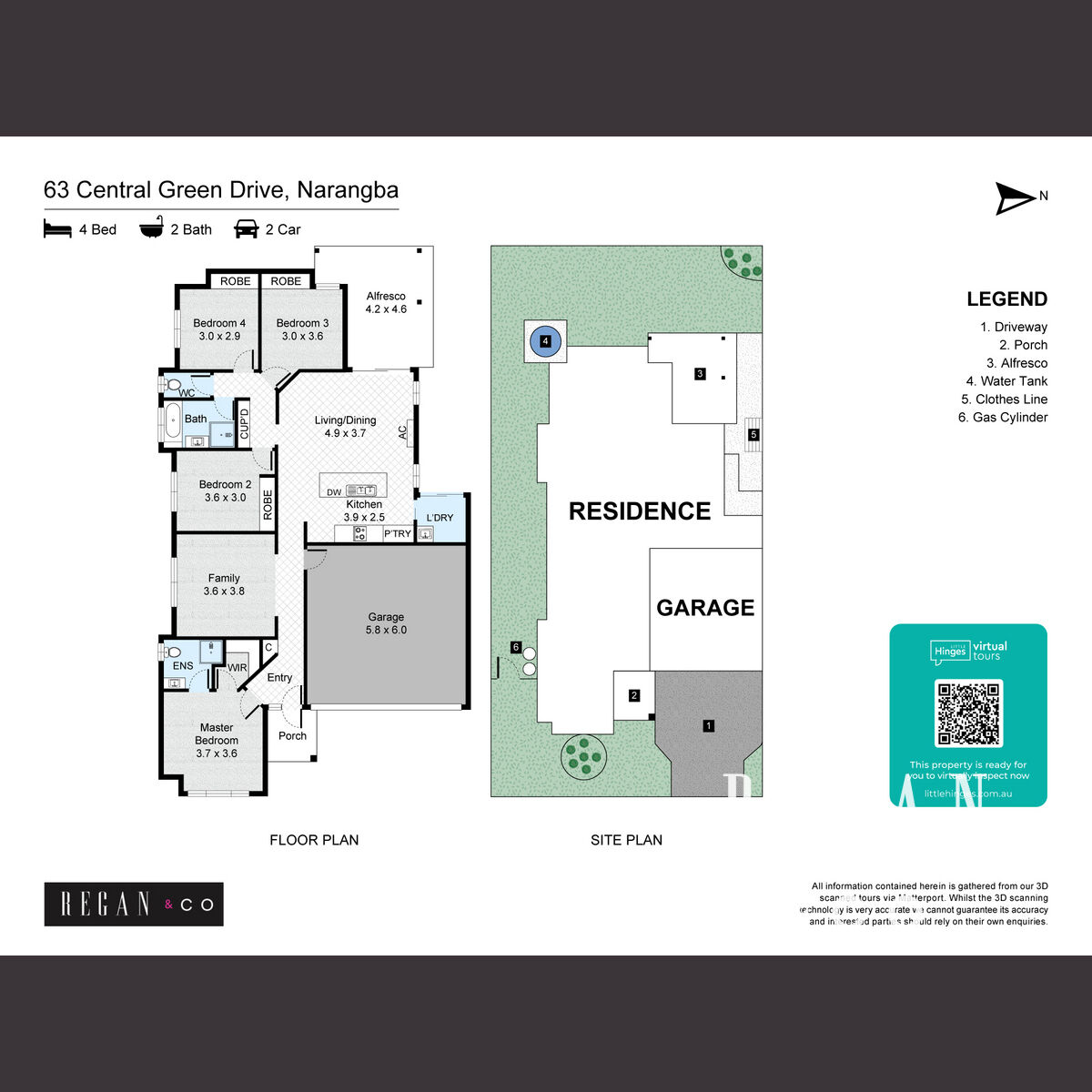Floorplan of Homely house listing, 63 Central Green Drive, Narangba QLD 4504