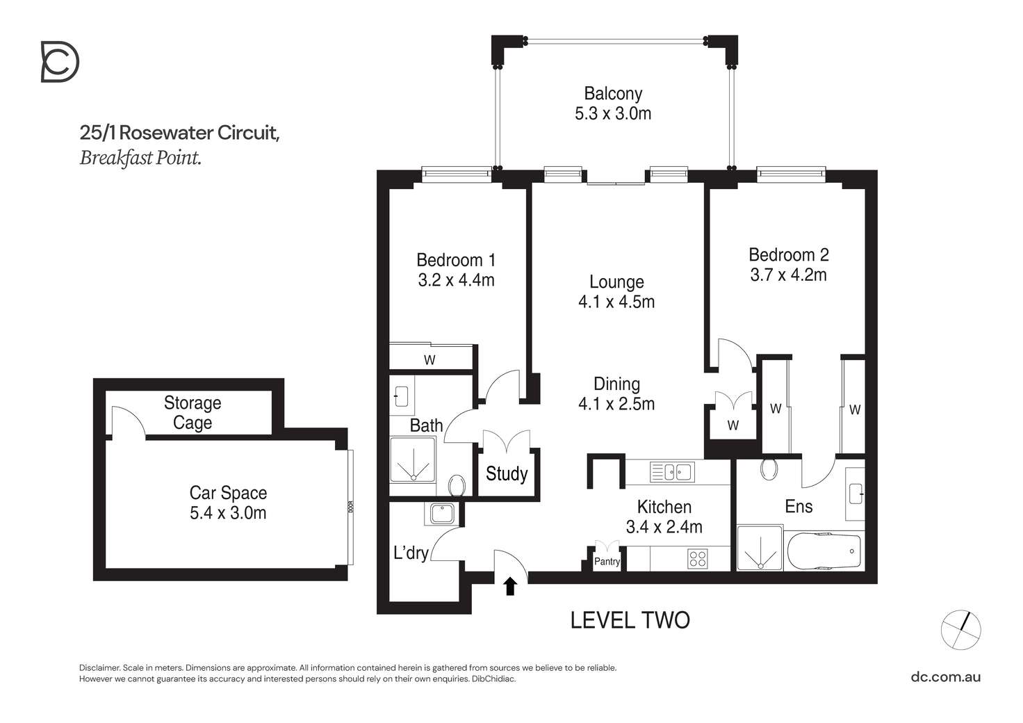 Floorplan of Homely apartment listing, 25/1 Rosewater Circuit, Breakfast Point NSW 2137