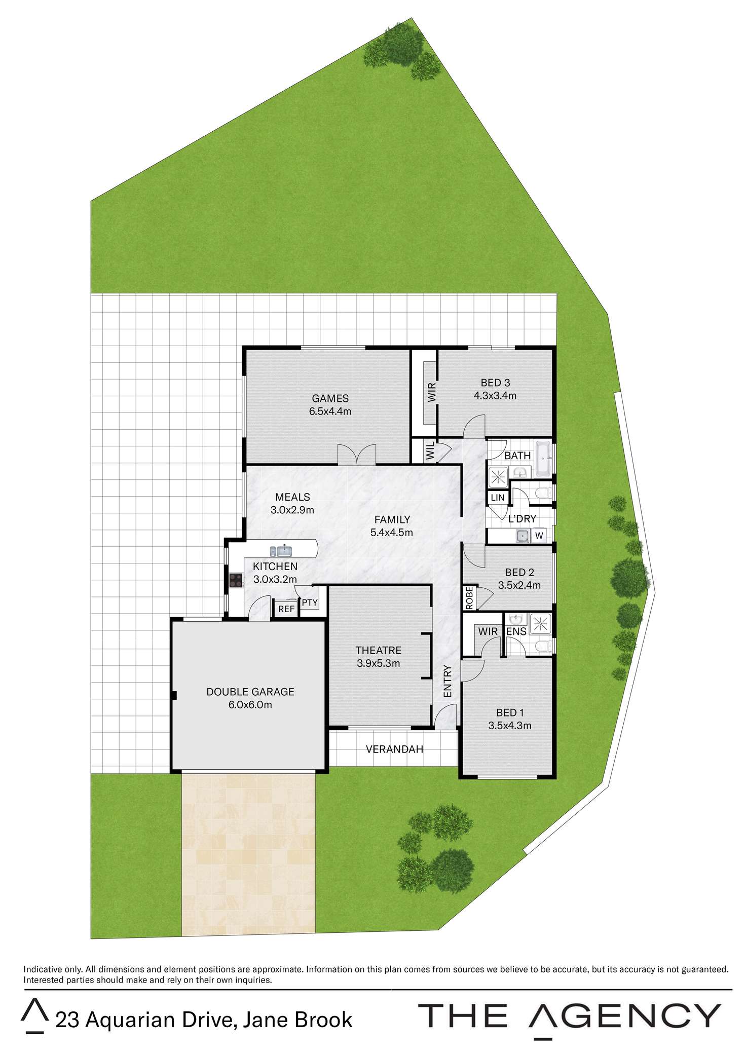 Floorplan of Homely house listing, 23 Aquarian Drive, Jane Brook WA 6056