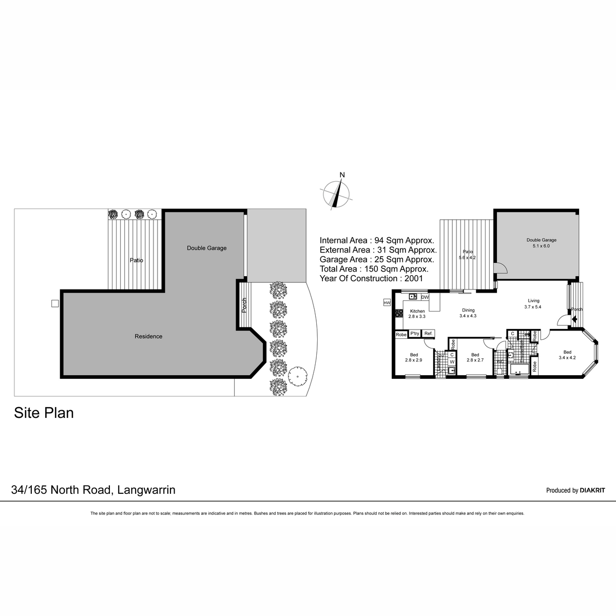 Floorplan of Homely unit listing, 34/165 North Road, Langwarrin VIC 3910