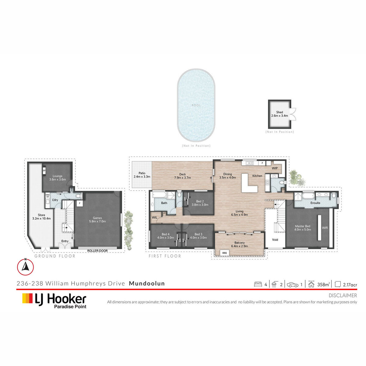 Floorplan of Homely house listing, 236-238 William Humphreys Drive, Mundoolun QLD 4285