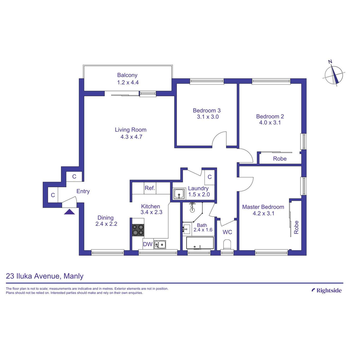Floorplan of Homely unit listing, 21/23 Iluka Avenue, Manly NSW 2095