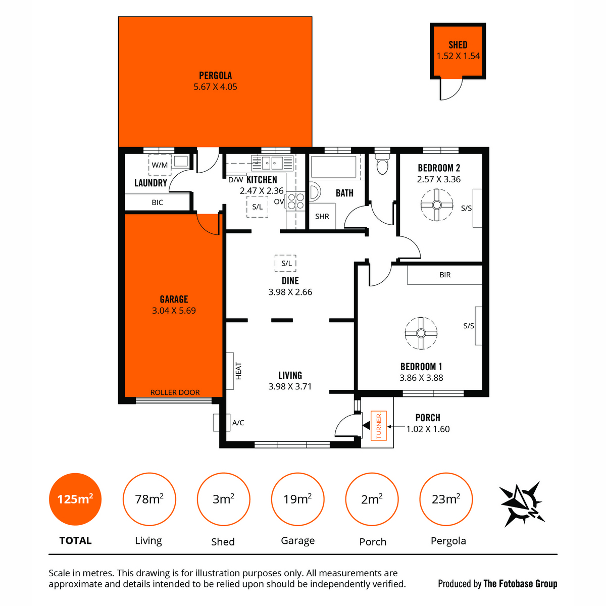 Floorplan of Homely unit listing, 2 Robert Court, Salisbury SA 5108