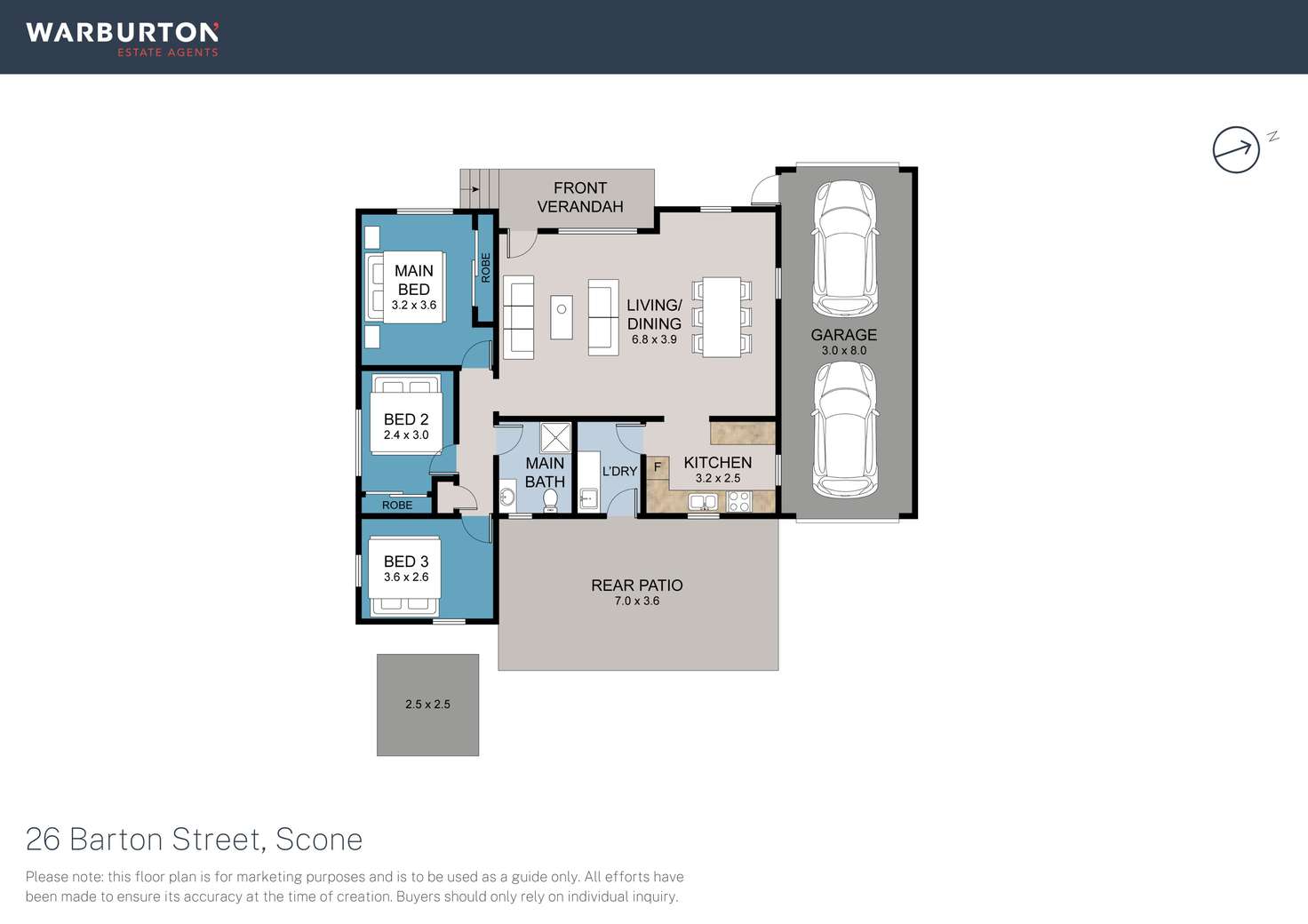 Floorplan of Homely house listing, 26 Barton Street, Scone NSW 2337